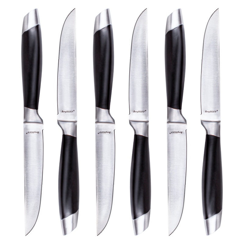 BergHOFF Essentials Geminis 4.75″ Stainless Steel Steak Knife, Set of 6