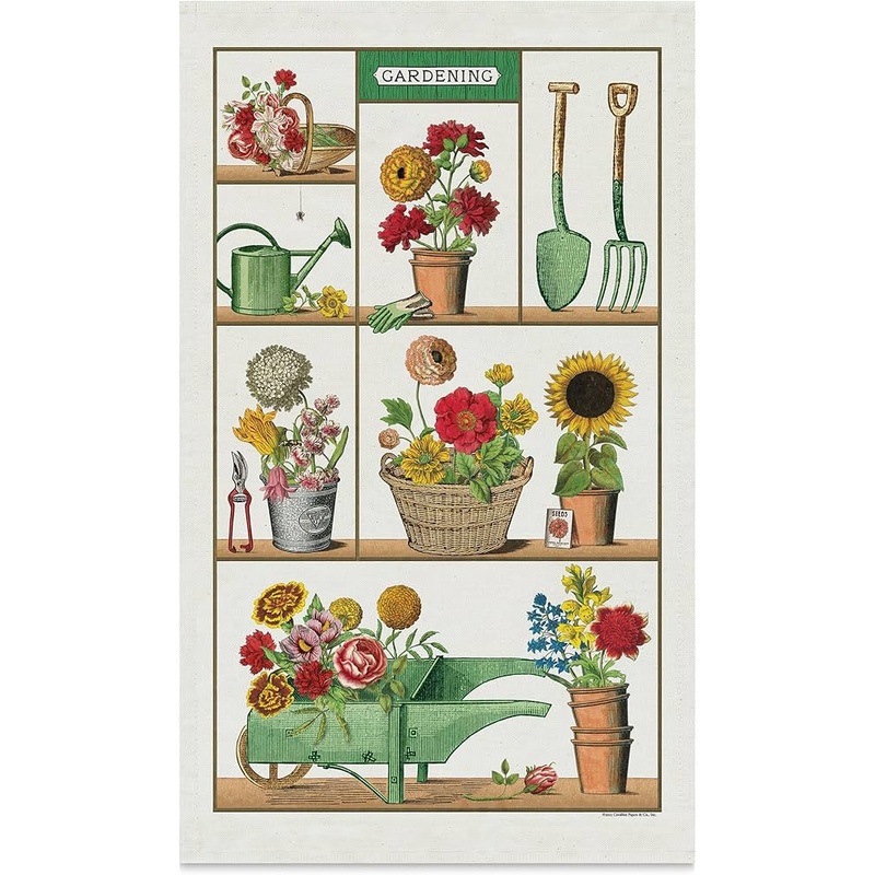 Cavallini & Co. Tea Towel – Gardening