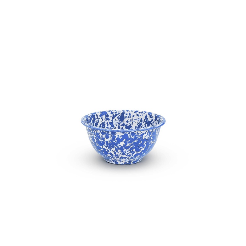 Crow Canyon Splatter Enamelware Small Footed Bowl
