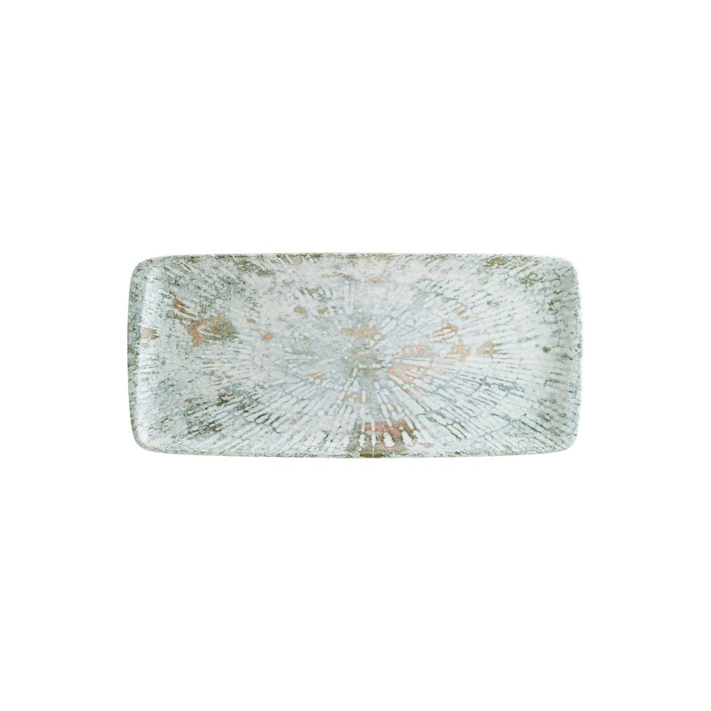Odette 13.5″ x 6″ x h:0.75″ Rectangular Decorated Porcelain Platter