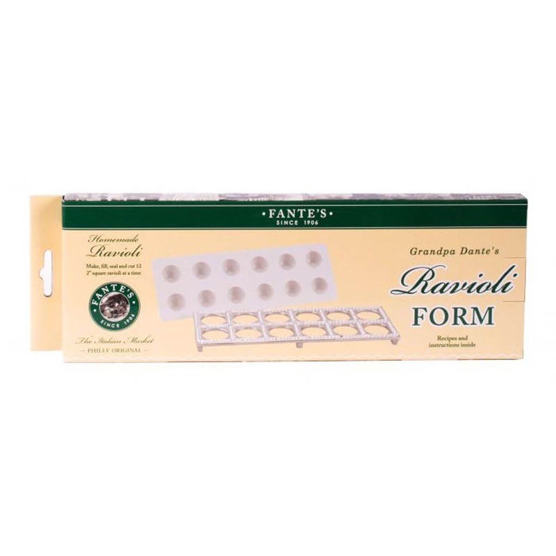 2 inch Square Ravioli Form, Makes 12 Raviolis by Fante’s