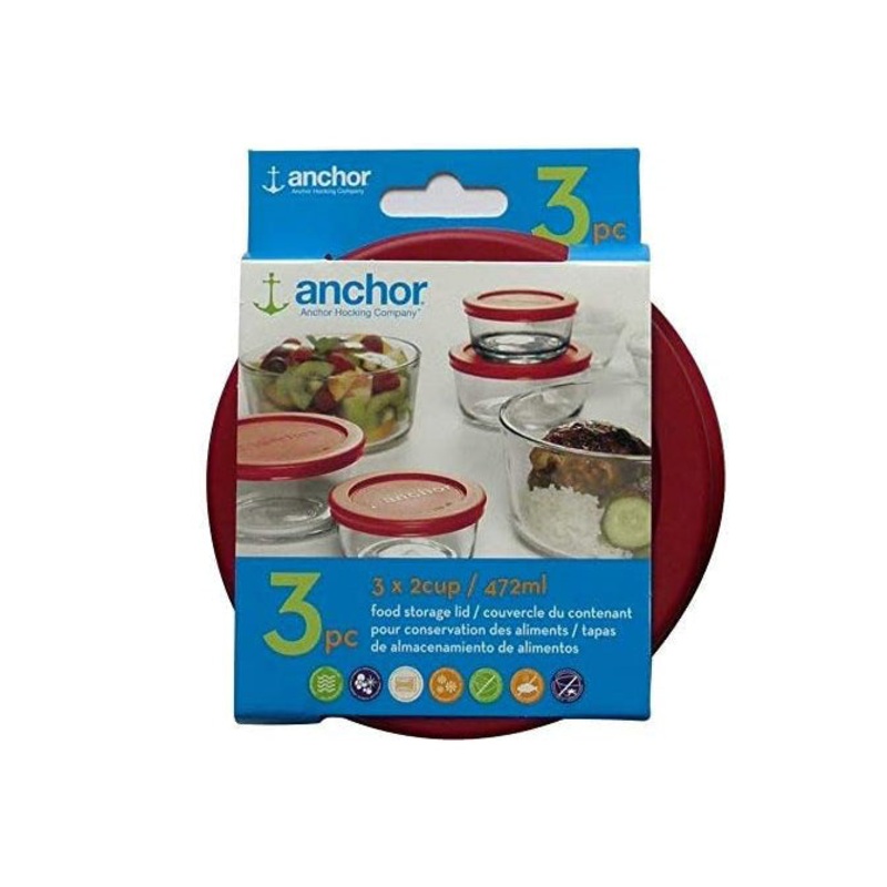 Anchor Hocking Replacement Lid 2 Cup – Red