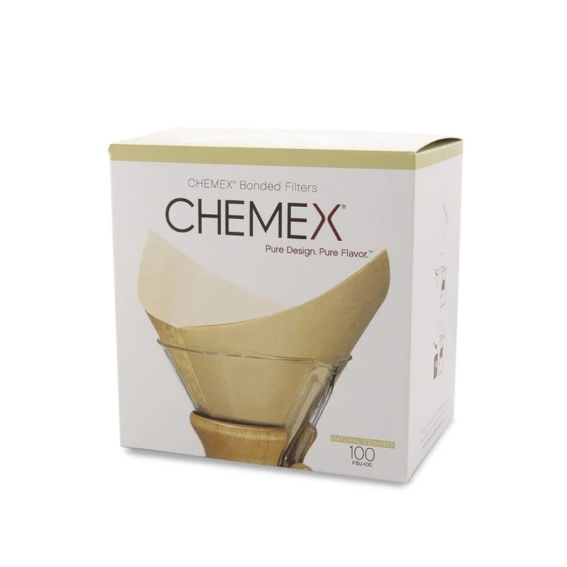 Chemex Pre-Folded Square Filter – Natural