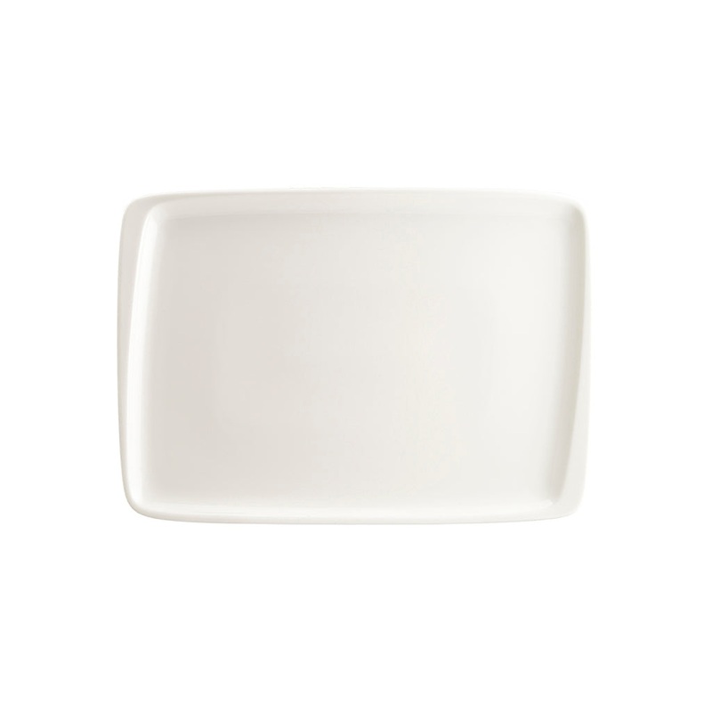 Moove 14.25″ x 10.25″ x h:0.75″ Rectangular Warm White Porcelain Platter