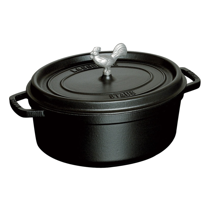 Staub Coq au Vin Cocotte -5 3/4 Qt. – Black Matte