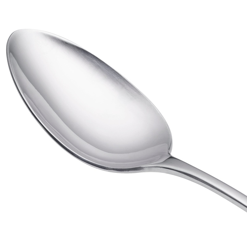 World Tableware 213 003 Baguette 8 3/4″ 18/0 Stainless Steel Heavy Weight Tablespoon / Serving Spoon – 12/Pack