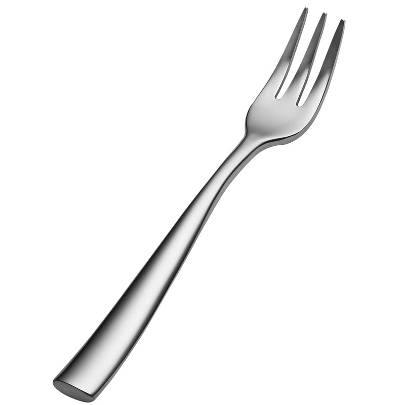 Bon Chef SBS3008 Manhattan 5 3/8″ 18/0 Extra Heavy Weight Bonsteel Oyster / Cocktail Fork – 12/Pack