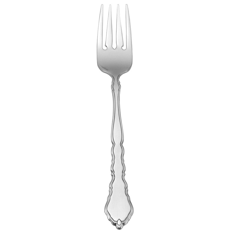 Oneida 2599FSLF Satinique 7″ 18/10 Stainless Steel Extra Heavy Weight Salad / Pastry Fork – 12/Pack