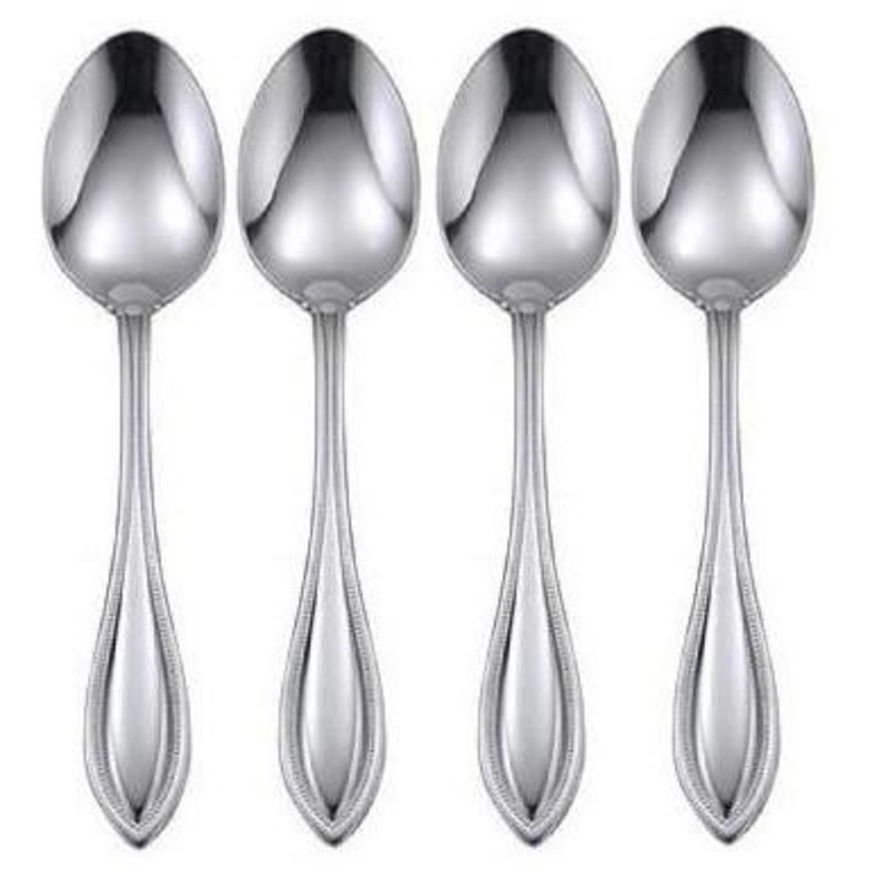 Oneida American Harmony Set of 4 Dinner / Oval Bowl Soup Spoons