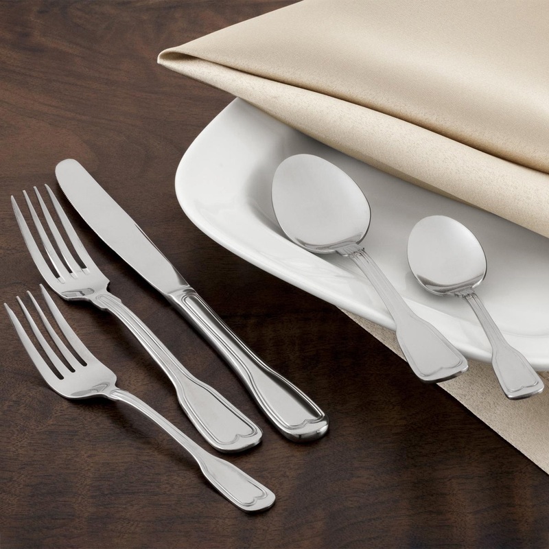Walco 3905 Camelot 7 1/2″ 18/0 Stainless Steel Heavy Weight Dinner Fork – 12/Pack
