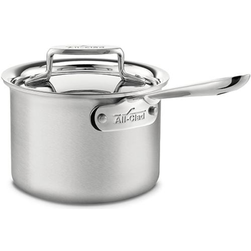 All-Clad d5 Brushed Stainless Steel 2 qt. Saucepan