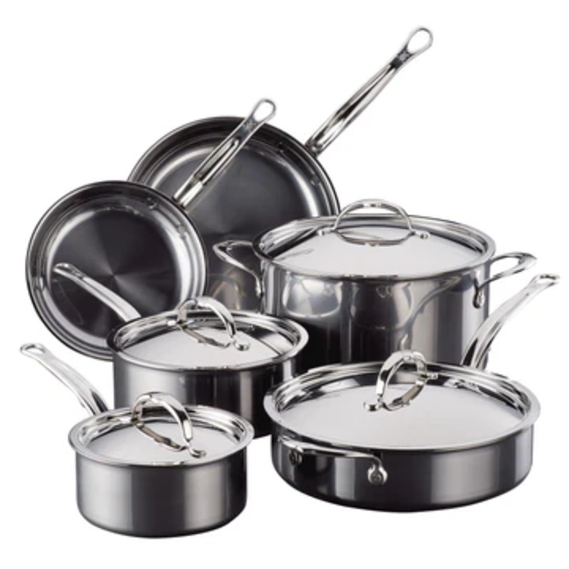 Hestan NanoBond Titanium Stainless-Steel 10-Piece Cookware Set