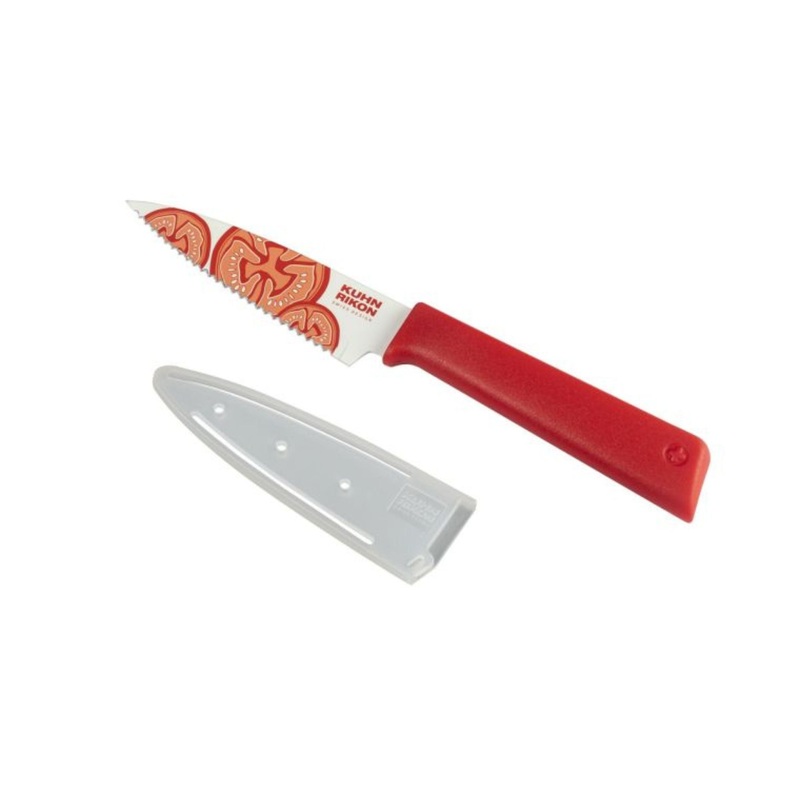 Paring Knife Serrated Colori + – Tomato