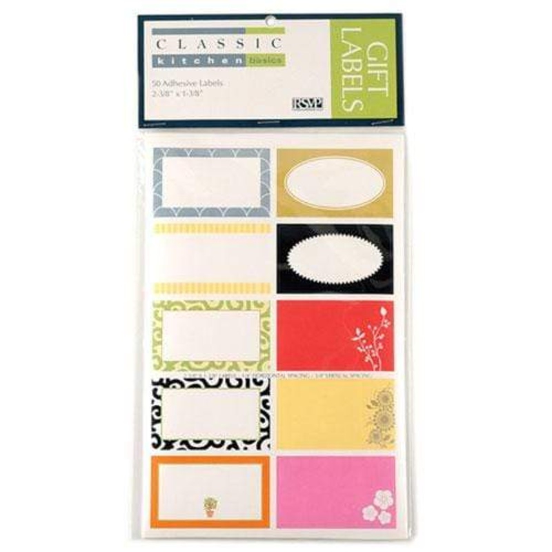 RSVP Assorted Rectangular Canning Labels (Set of 50)