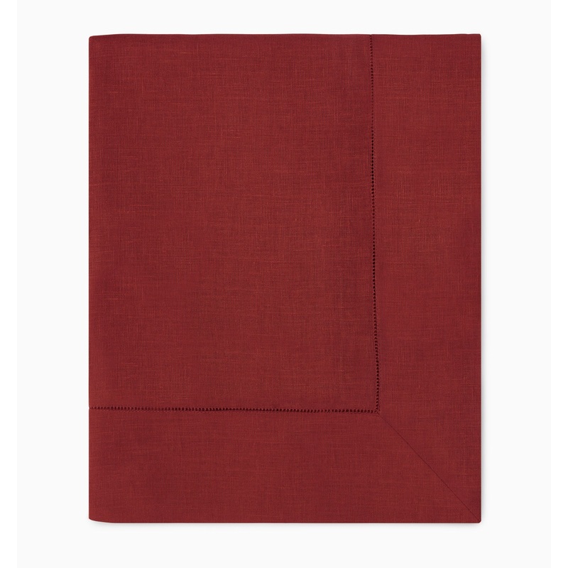 Sferra Linen Festival Tablecloth Square 54×54″ Cinnabar