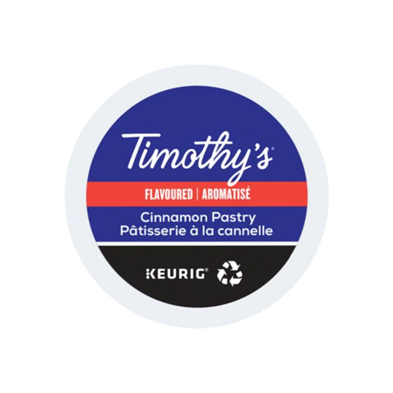Timothy’s Cinnamon Pastry K-Cup Recyclable Pods (Case of 96)
