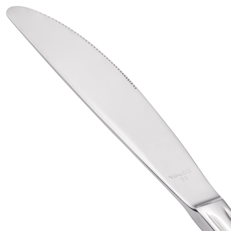 Walco 7945 Balance 9″ 18/0 Stainless Steel Heavy Weight Dinner Knife – 12/Pack