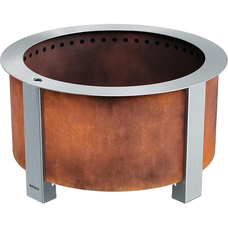 Breeo X Series Smokeless Firepit 24″ – Corten Steel