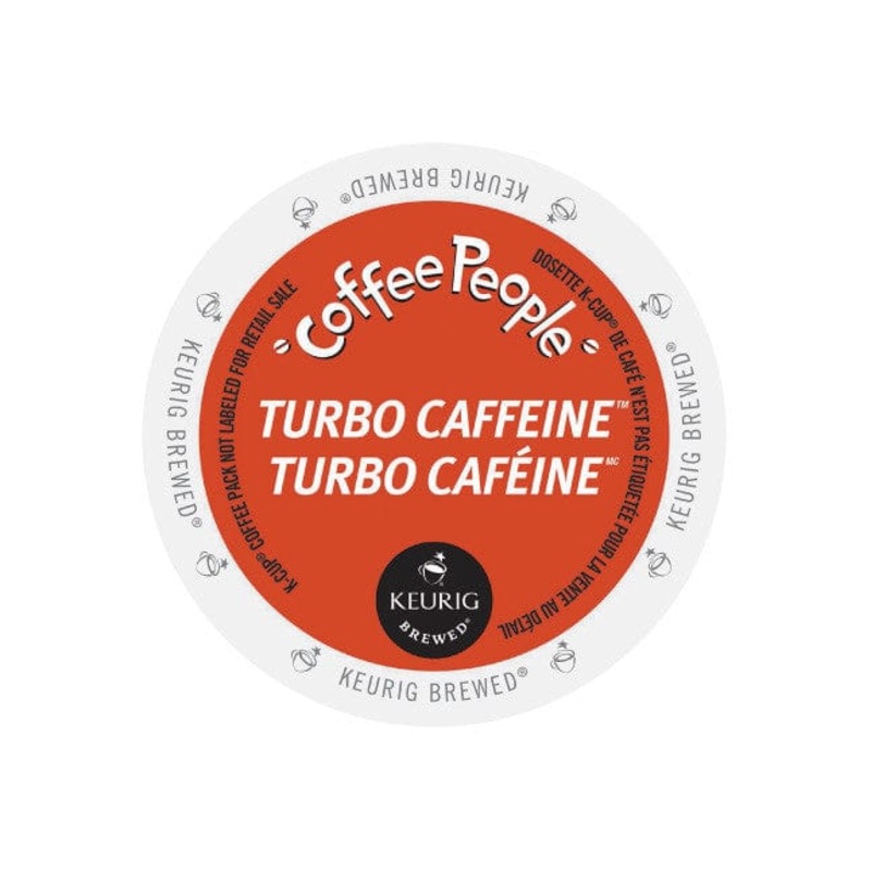 Coffee People Jet Fuel/Turbo Caffeine K-Cup Pods (Box of 24)