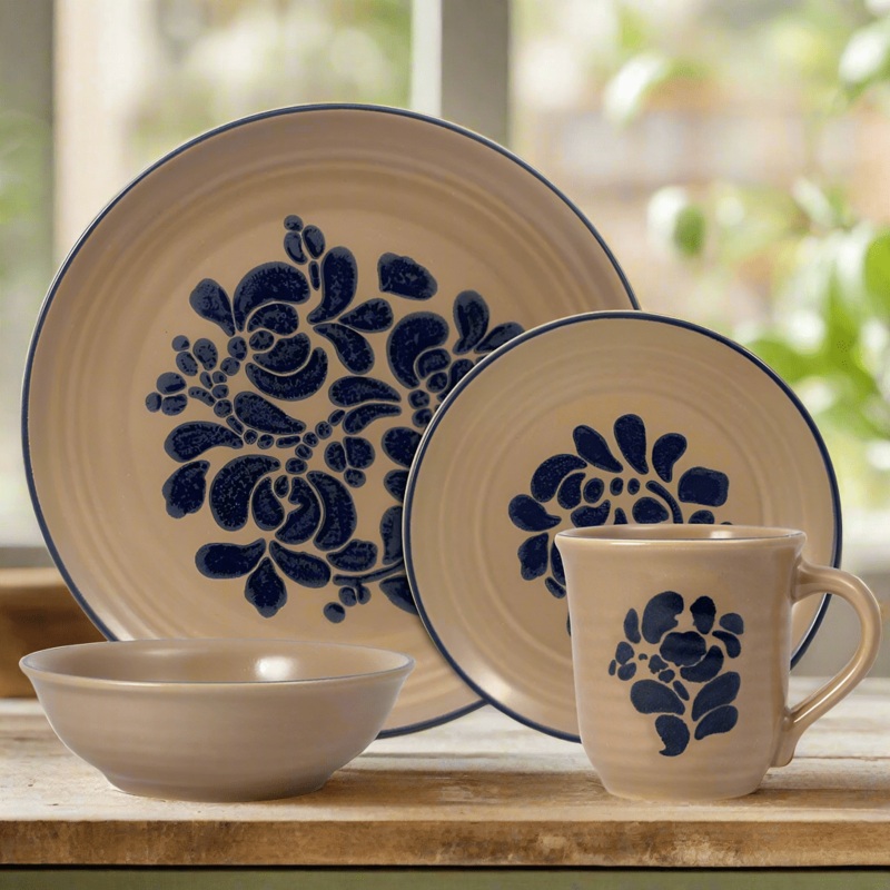Folk Art Dinnerware Set