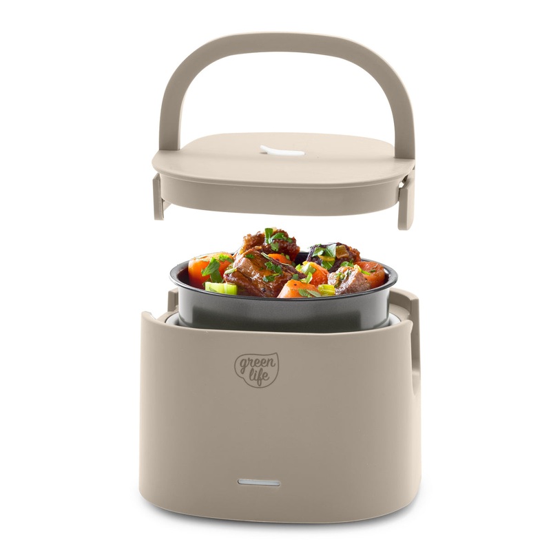 GreenLife Electric Lunch Box | Taupe