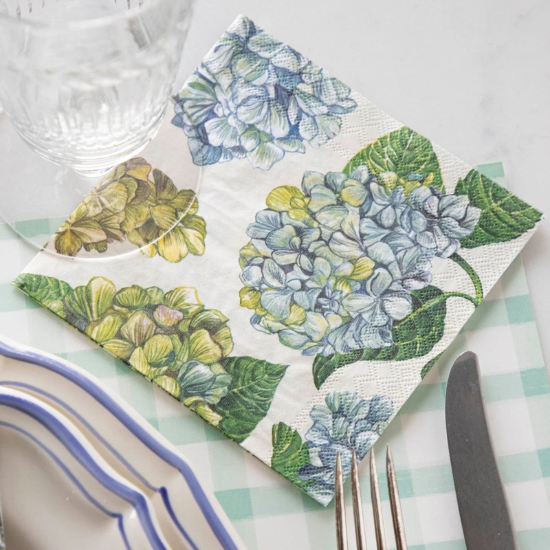 Hester & Cook Hydrangea Cocktail Napkins