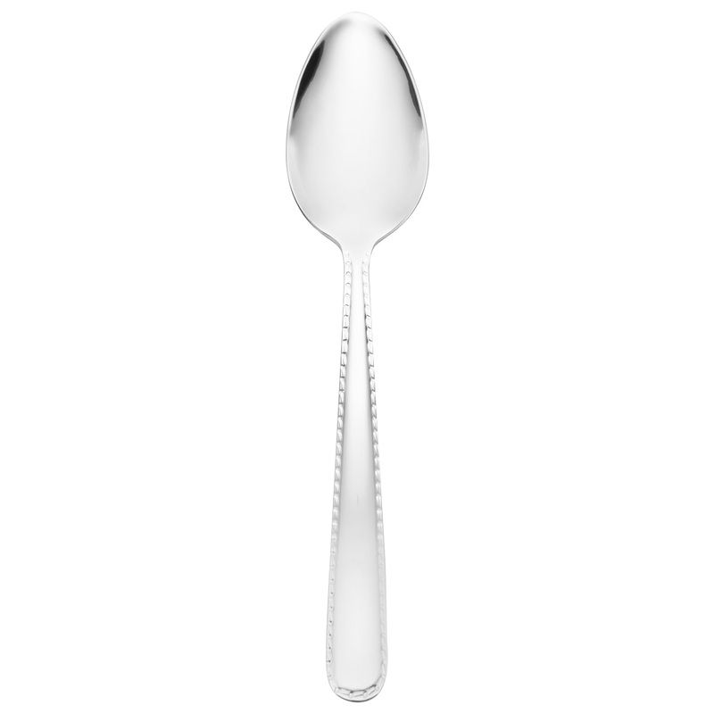 Reed & Barton RB128-002 Stitch 7″ 18/10 Stainless Steel Extra Heavy Weight Dessert Spoon – 12/Pack