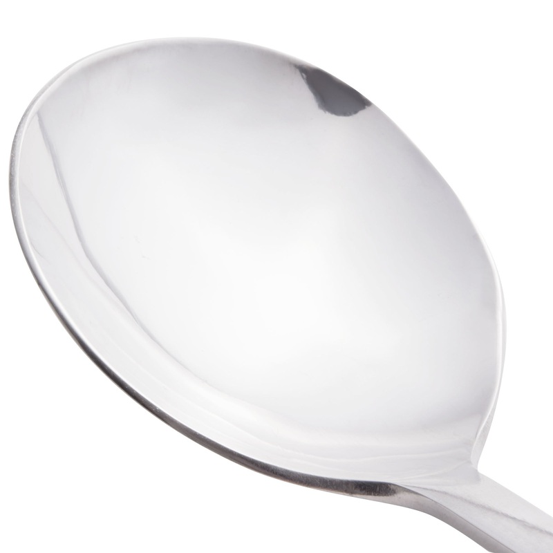 World Tableware 989 016 Quantum 6 1/4″ 18/0 Stainless Steel Heavy Weight Bouillon Spoon – 12/Pack