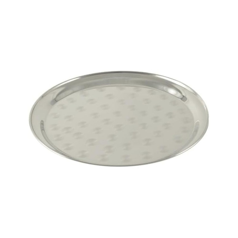 13.75″ Stainless Steel Round Serving Tray