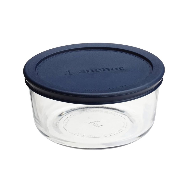 Anchor Hocking Round 4-Cup Kitchen Storage Bowl with Lid