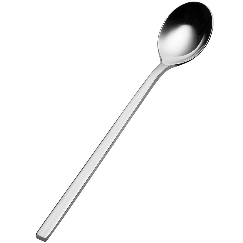 Bon Chef S3802 Milan 7 5/8″ 18/10 Stainless Steel Extra Heavy Iced Tea Spoon – 12/Pack