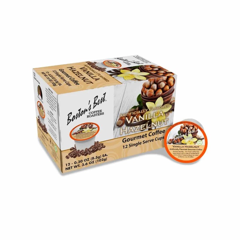 Boston’s Best Vanilla Hazelnut Single-Serve Coffee Pods (Case of 72)