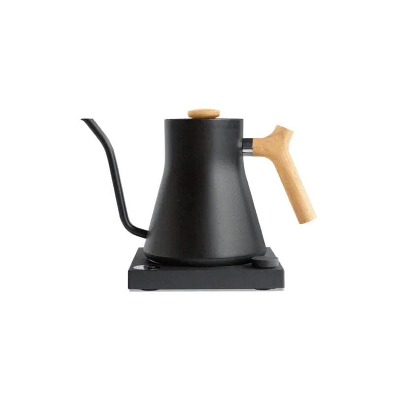 Fellow Stagg EKG Pour-Over Kettle (Matte Black + Maple)