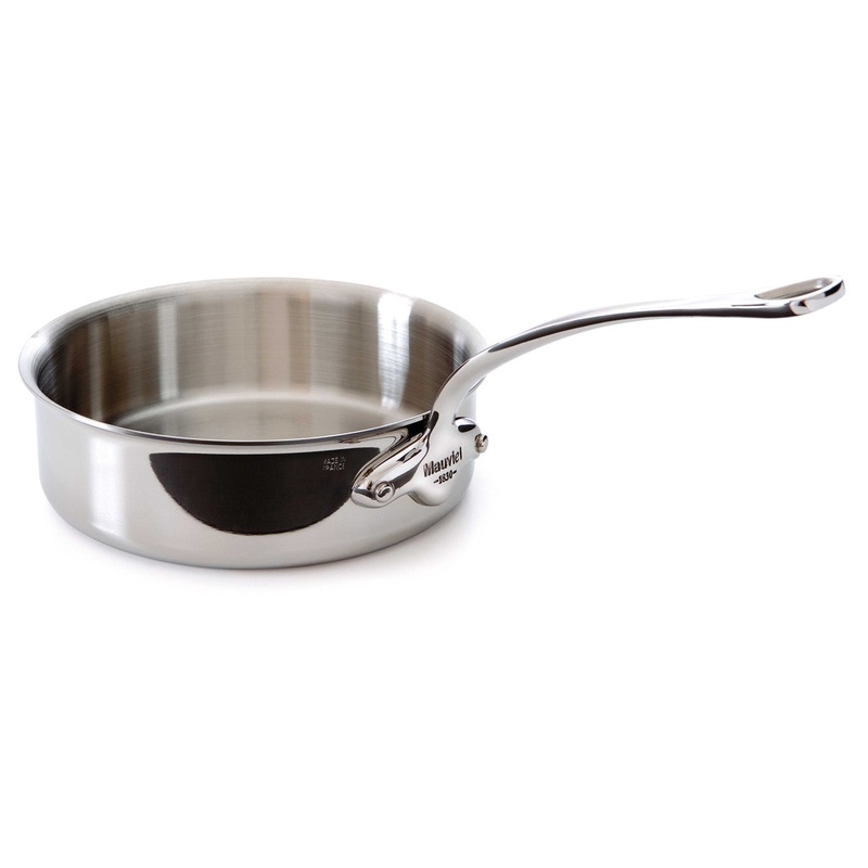 Mauviel M’Cook 6.2 qt. Stainless Steel Saute Pan With Helper Handle