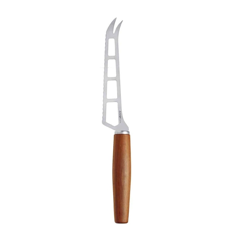Triangle Skeleton Cheese Knife with Plum Wood Handle