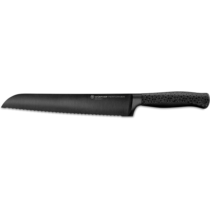 Wusthof Performer Black – 9″ Double Serrated Bread Knife