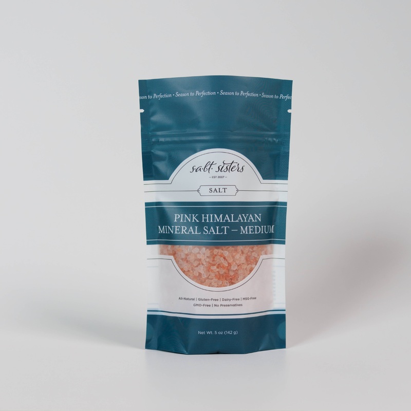 All-Natural Mineral Salt – Pink Himalayan – Medium – 5 oz