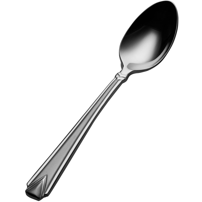 Bon Chef S1316 Gothic 5″ 18/10 Stainless Steel Demitasse Spoon – 12/Pack