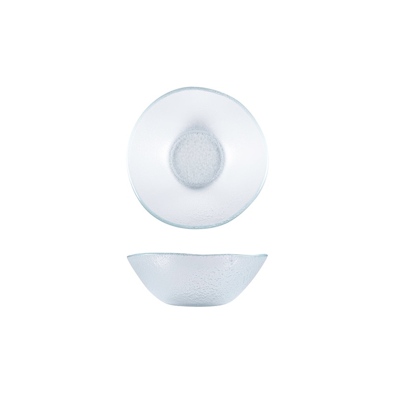 Glass Dinnerware dia.7.5″ h:2.75″ 20 oz. Round Clear Glass Bowl (Set of 2)