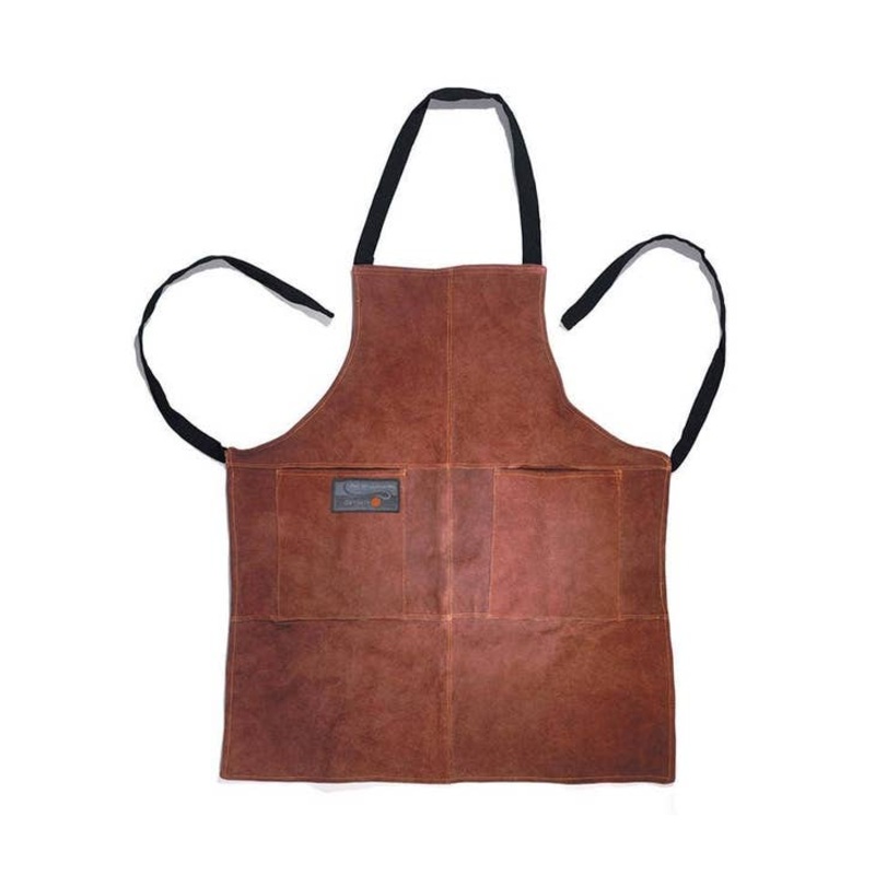 Outset Leather Grill Apron, Brown