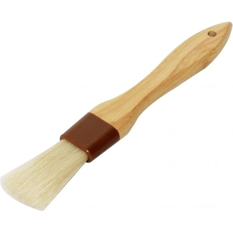Pastry Brush Bristles with Wooden Handle – Basting Pastry Brush Culinary Oil Brush for Barbecue Butter Grill BBQ Sauce Baster Marinade Kitchen Food Cooking Brush