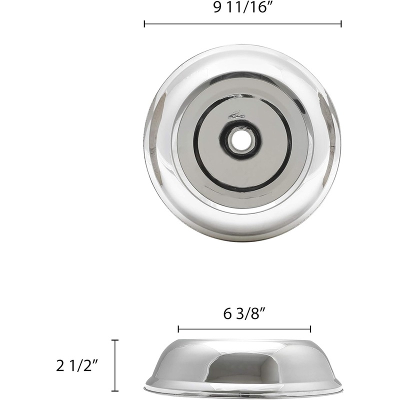 Stainless Steel Round Multi-fit Plate Cover – Standard or English-Style Dinner Plates Reusable Food Cover for Outdoors Parties Picnics BBQs Home Restaurants