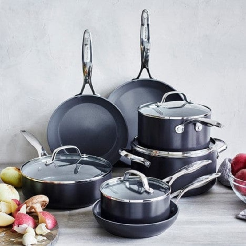 Valencia Pro 11-Piece Ceramic Nonstick Cookware Set by GreenPan