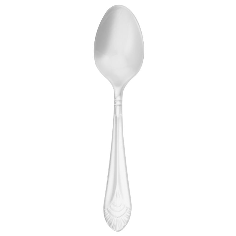 Walco 9829 Chalet 4 3/8″ 18/10 Stainless Steel Extra Heavy Weight Demitasse Spoon – 12/Pack