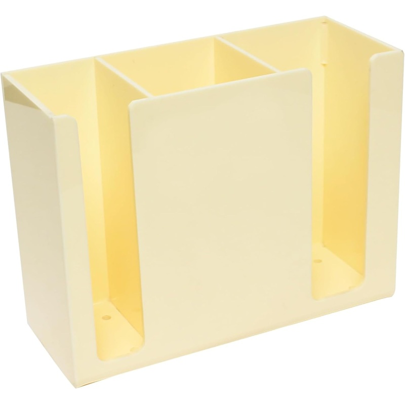 7-7/8″ x 3-1/8″ Chopstick Holder Acrylic – 3 Compartment Flatware Utensil Holder Chopsticks Holder Spoon Chopsticks Fork Basket Storage Holder Organizer for Home Restaurant