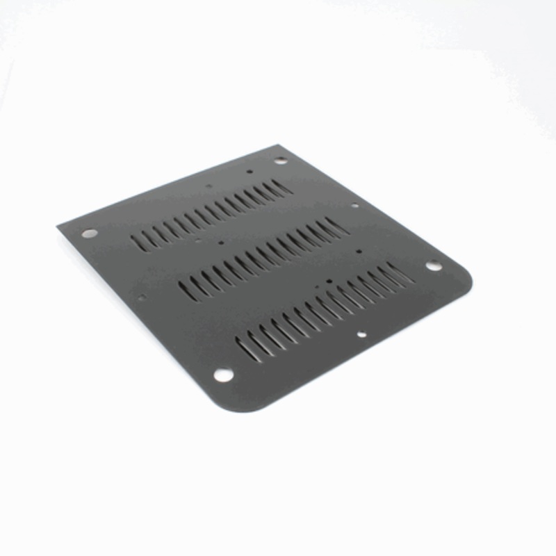 Chassis Plate, Black Painted Stamped Steel