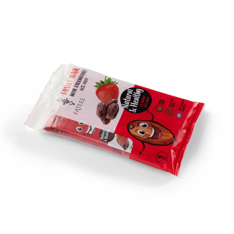 Fateel Healthy Fruit Bar Dates & Strawberry – 6 Bags