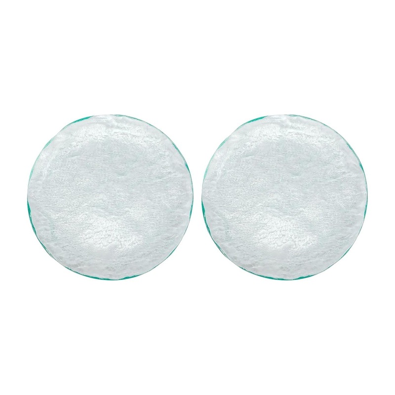 Glass Dinnerware dia.11″ Round Clear Glass Plate (Set of 2)