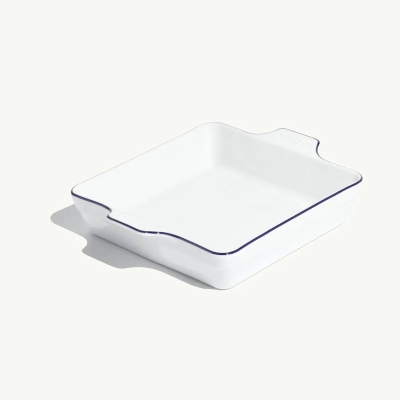 Square Baking Dish – Navy Rim