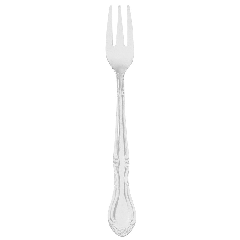Walco 1115 Barclay 5 13/16″ 18/0 Stainless Steel Medium Weight Cocktail Fork – 12/Pack